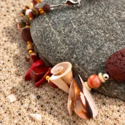 Muschelkette „Meereszauber“ – ein außergewöhnliches Unikat mit 73 cm Länge